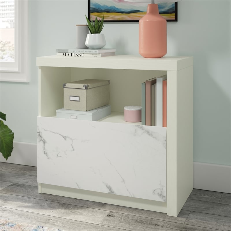 Scranton & Co Engineered Wood Lateral File Cabinet in Pearl Oak