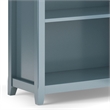 Scranton & Co 30 in Wide Solid Wood 5 Shelf Bookcase in French Blue