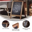 Scranton & Co A-Frame Magnetic Chalkboard in Pine Wood and Brown Finish