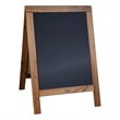 Scranton & Co A-Frame Magnetic Chalkboard in Pine Wood and Brown Finish