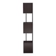 Scranton & Co Modern Wood 5-Shelf Corner Bookcase in Red Cocoa