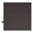 Scranton & Co Modern Wood 5-Shelf Corner Bookcase in Red Cocoa