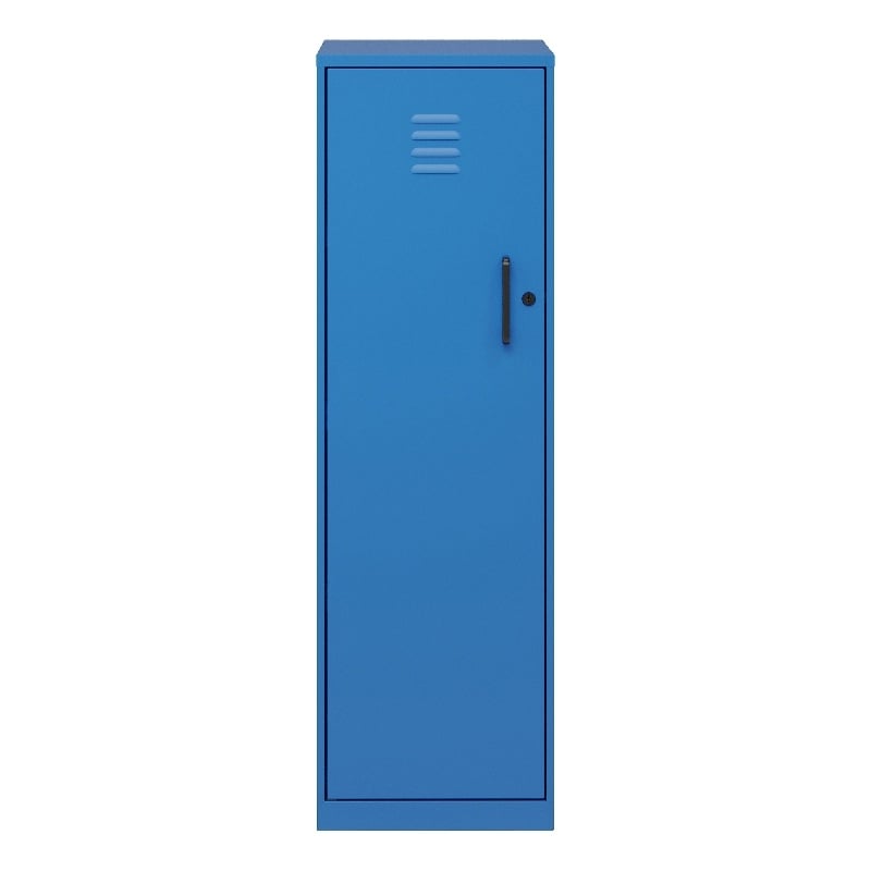 Scranton & Co 4-Shelf No Assembly Metal Locker Cabinet in Blue