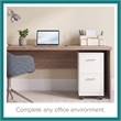 Scranton & Co 2-Drawer Mobile File Cabinet in Pearl White