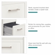 Scranton & Co 2-Drawer Mobile File Cabinet in Pearl White