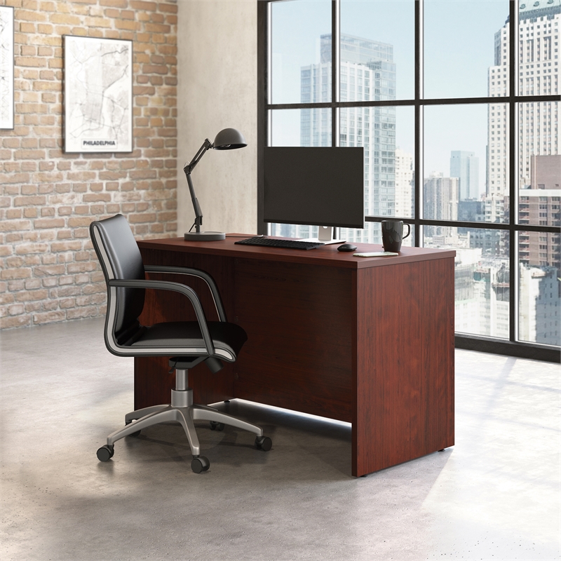 Scranton & Co Engineered Wood 48 x 24 in Computer Desk in Classic Cherry