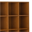 Scranton & Co 58 in Teak Brown Wood Bookcase with Drawers & Compartments