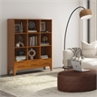 Scranton & Co 58 in Teak Brown Wood Bookcase with Drawers & Compartments