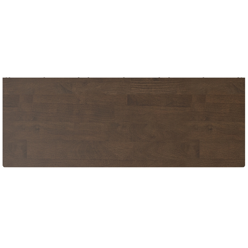 Scranton & Co Modern 9-Cube Storage Bookcase in Walnut Brown Finish
