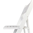 Scranton & Co Solid Beechwood Folding Dining Chair in White Finish