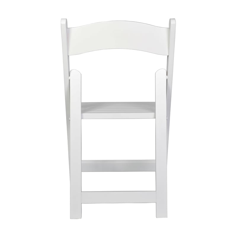 Scranton & Co Solid Beechwood Folding Dining Chair in White Finish