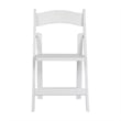 Scranton & Co Solid Beechwood Folding Dining Chair in White Finish