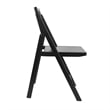 Scranton & Co Set of 2 Cane Rattan Folding Chairs in Black Finish
