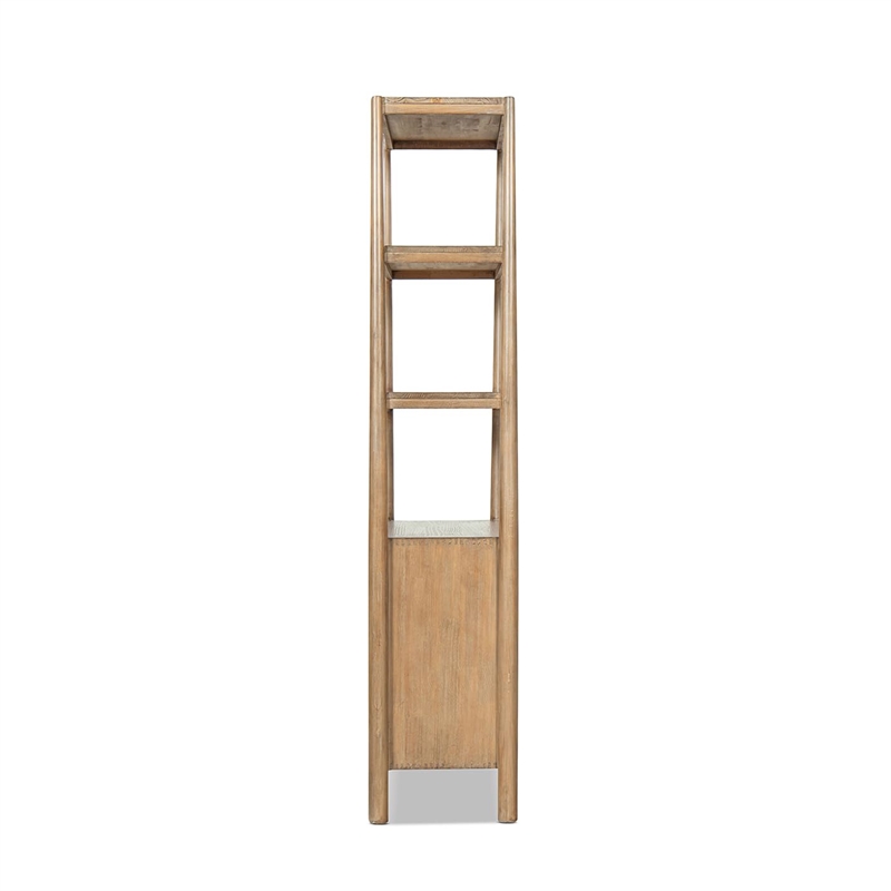 Scranton & Co Reclaimed Wood Bookcase with Cabinet Antique Natural