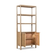 Scranton & Co Reclaimed Wood Bookcase with Cabinet Antique Natural