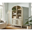 Scranton & Co White Wood Arched Display Cabinet with Adjustable Shelves