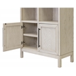 Scranton & Co White Wood Arched Display Cabinet with Adjustable Shelves