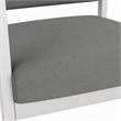 Scranton & Co Guest Chair with Steel Frame and Light Gray Upholstery