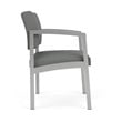 Scranton & Co Guest Chair with Steel Frame and Light Gray Upholstery