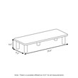 Scranton & Co Engineered Wood Monitor Riser Stand in Espresso/Black