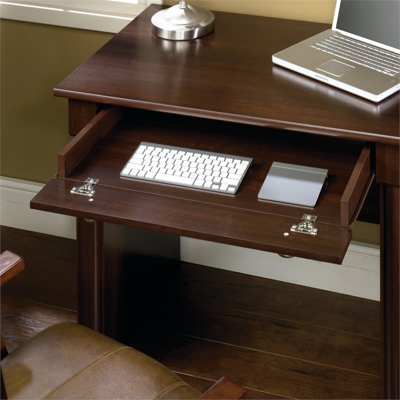 Scranton & Co 3-Drawer Engineered Wood Computer Desk in Select Cherry