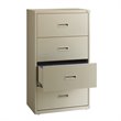 Scranton & Co 30-In 4-Drawer Metal Lateral File Cabinet in Light Gray