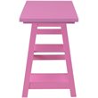 Scranton & Co Trestle Desk with Shelves in Pink Wood Finish
