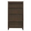 Scranton & Co Open Shelf Etagere in Piano Brown with Glass Shelves