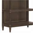 Scranton & Co Open Shelf Etagere in Piano Brown with Glass Shelves