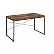 Scranton & Co Rectangular Wood Top Home Office Desk in Weathered Oak