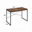 Scranton & Co Rectangular Wood Top Home Office Desk in Weathered Oak