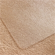 Scranton & Co Polycarbonate Rectangular Chair Mat for Carpet in Clear
