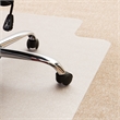 Scranton & Co Polycarbonate Rectangular Chair Mat for Carpet in Clear
