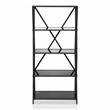 Scranton & Co Industrial Metal 5-Shelf Bookcase with Black Finish