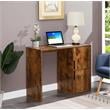 Scranton & Co Student Desk with Storage Cabinets in Nutmeg Wood