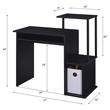 Scranton & Co Rectangle Top Computer Desk with Black Wood Finish