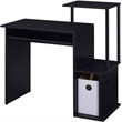 Scranton & Co Rectangle Top Computer Desk with Black Wood Finish