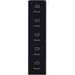 Scranton & Co 26.5 in Deep 5-Drawer Vertical File Cabinet in Black