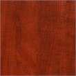 Scranton & Co Double Trestle Desk in Warm Cherry Finish with Shelves