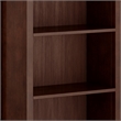 Scranton & Co 72x26 in 5-Shelf Bookcase in Solid Russet Brown Wood