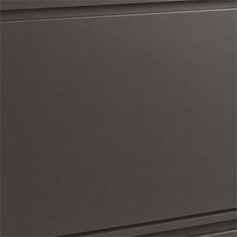 Scranton & Co 42-in Metal 2 Drawer Lateral File Cabinet Charcoal