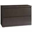 Scranton & Co 42-in Metal 2 Drawer Lateral File Cabinet Charcoal