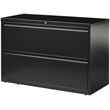 Scranton & Co 42-in Metal 2 Drawer Lateral File Cabinet Black