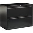 Scranton & Co 36-in Metal 2 Drawer Lateral File Cabinet Black