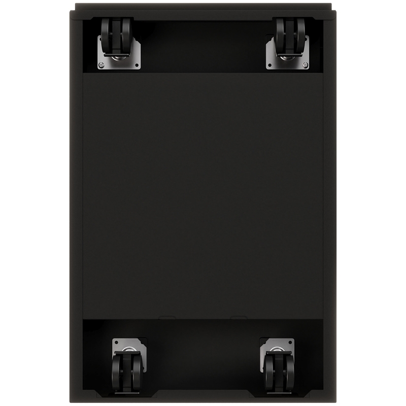 Scranton & Co 23-in 2-Drawer Mobile Metal File Cabinet in Black