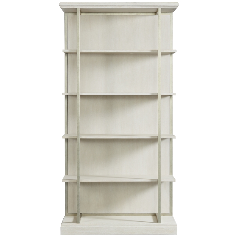 Scranton & Co Wood Bookcase in Champagne Finish with 4 Shelves