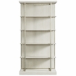 Scranton & Co Wood Bookcase in Champagne Finish with 4 Shelves