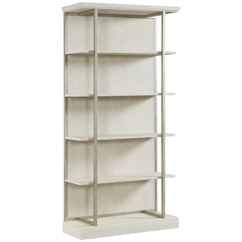 Scranton & Co Wood Bookcase in Champagne Finish with 4 Shelves