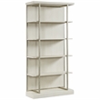 Scranton & Co Wood Bookcase in Champagne Finish with 4 Shelves