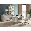 Scranton & Co Wood Bookcase in Champagne Finish with 4 Shelves